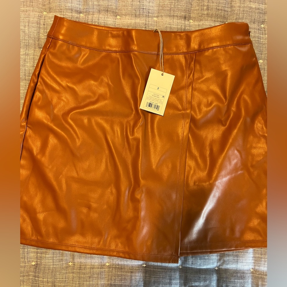 A New Day Brown Skater Mini Skirt for Cocktail
